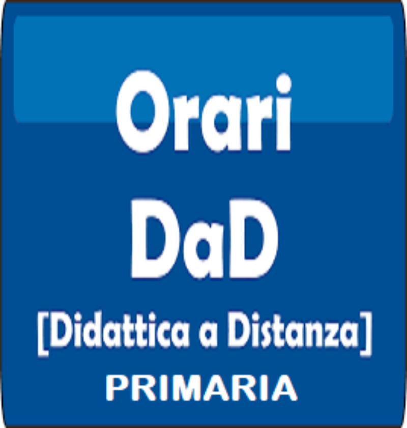 Scuola Primaria - Orario  didattica a distanza dal 19 al 30/10/2020